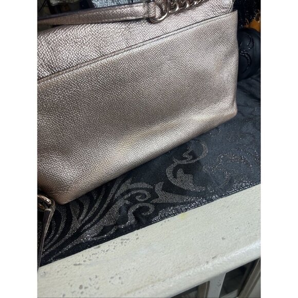 Coach Crosstown Chain Shoulder Bag Leather Pink Women Crossbody Purse Bag - Picture 9 of 15